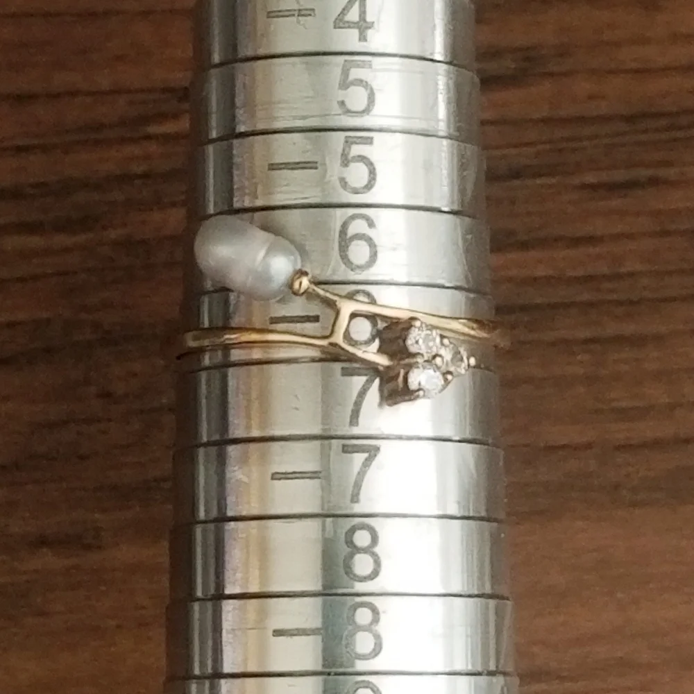 10K Gold Rice Pearl Ring - Picture 7 of 11